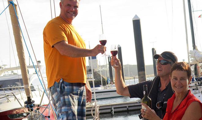 Crew of Geronimo and Kathy Parsons © Cornell Sailing Events